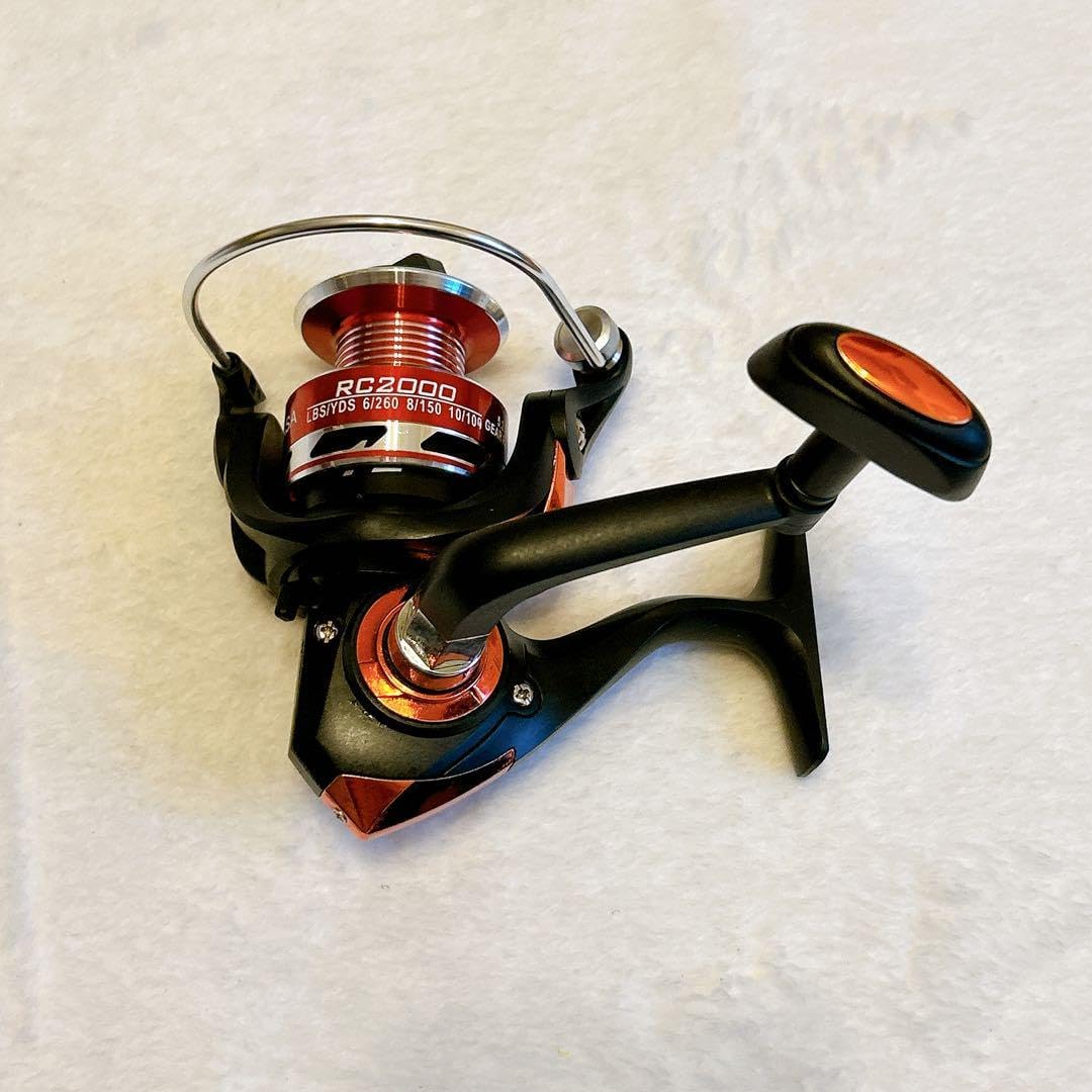 ROMASA RC2000 スピニングリール 釣り HJEZWKXF ROMASA RC2000 スピニングリール 釣り リール レッド 釣り具