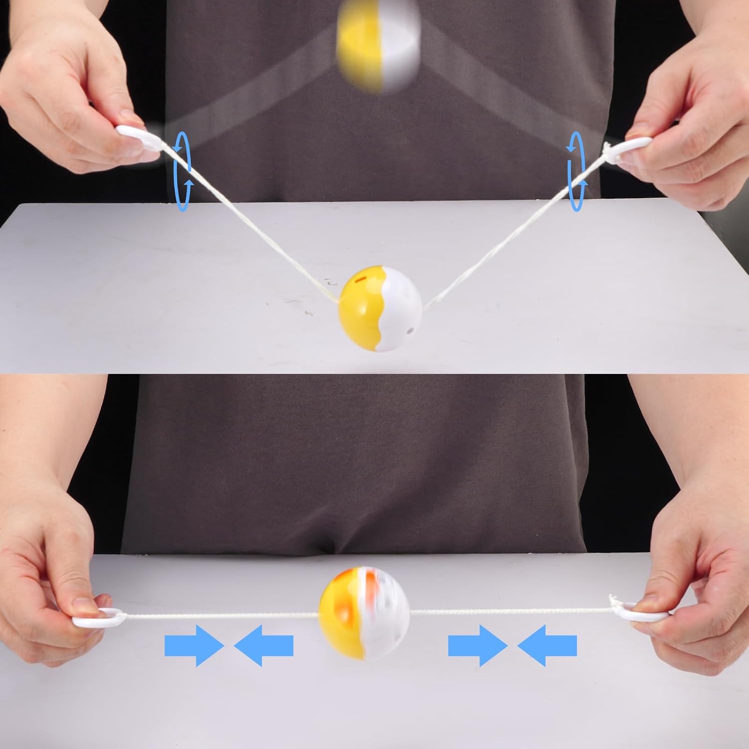 Light Up Pulling Balls Spinning Toys Flying Whistle Balls for Kids Boys Girls Party Favors School Prizes Goodie Bag Fillers 20 Pcs