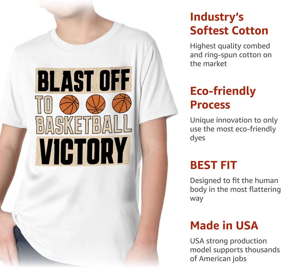 Cute Basketball Kids' Classic Fit T-Shirt - Quote Design T-Shirt - Printed Classic Fit Tee