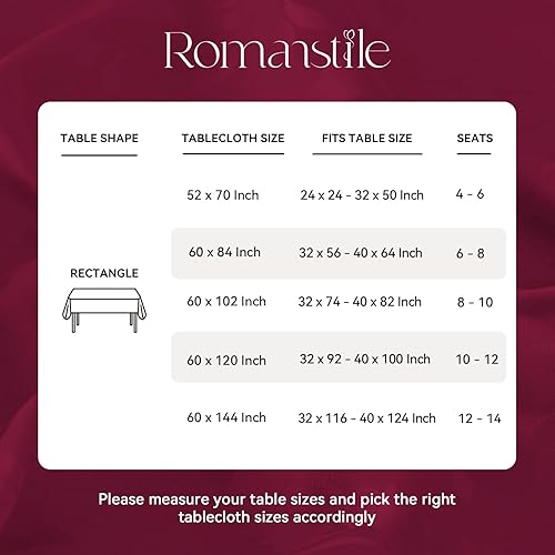 Miniatura 6 de Romanstile Mantel rectangular de jacquard, elegante mantel impermeable con patrón floral de damasco, fundas decorativas de gran peso para cenas,