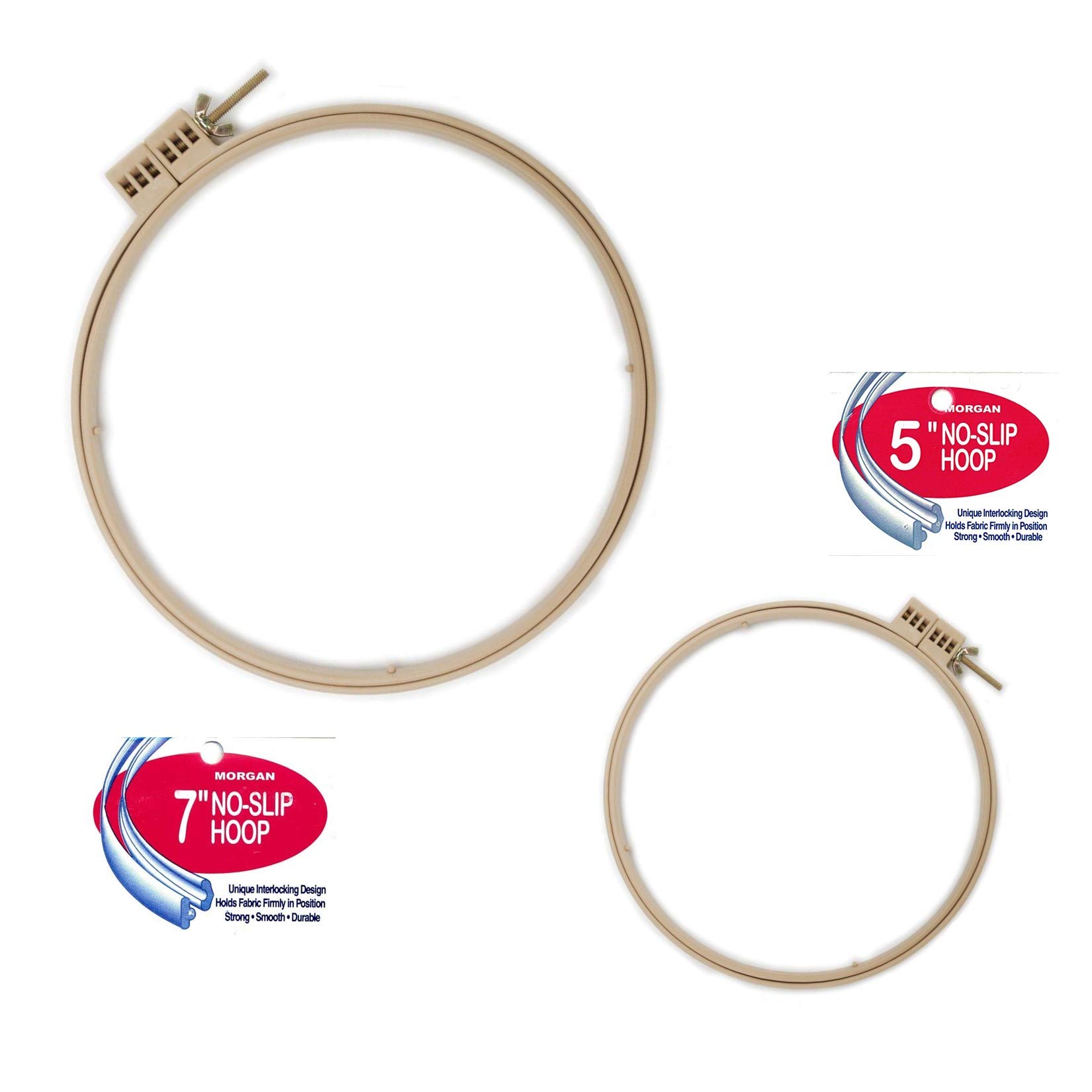 Amazon.com: Morgan Quality Products No-Slip Embroidery Hoops