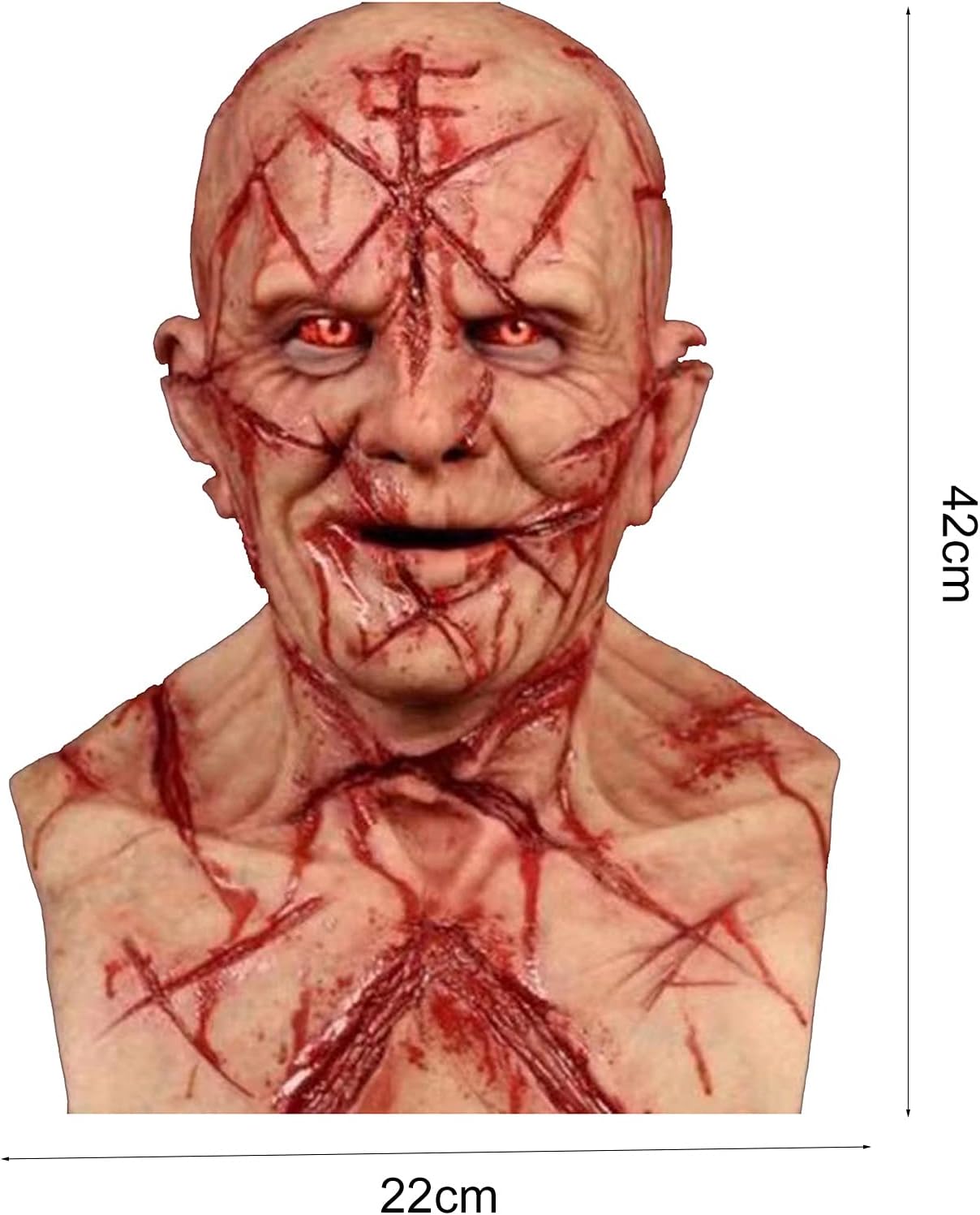 Cosplay Scary Mask, Scary Dracula Monster Costume Party Horror Demon Zombie - Image 7