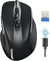 Vista 1 de TeckNet Pro M003 mouse inalámbrico, Negro