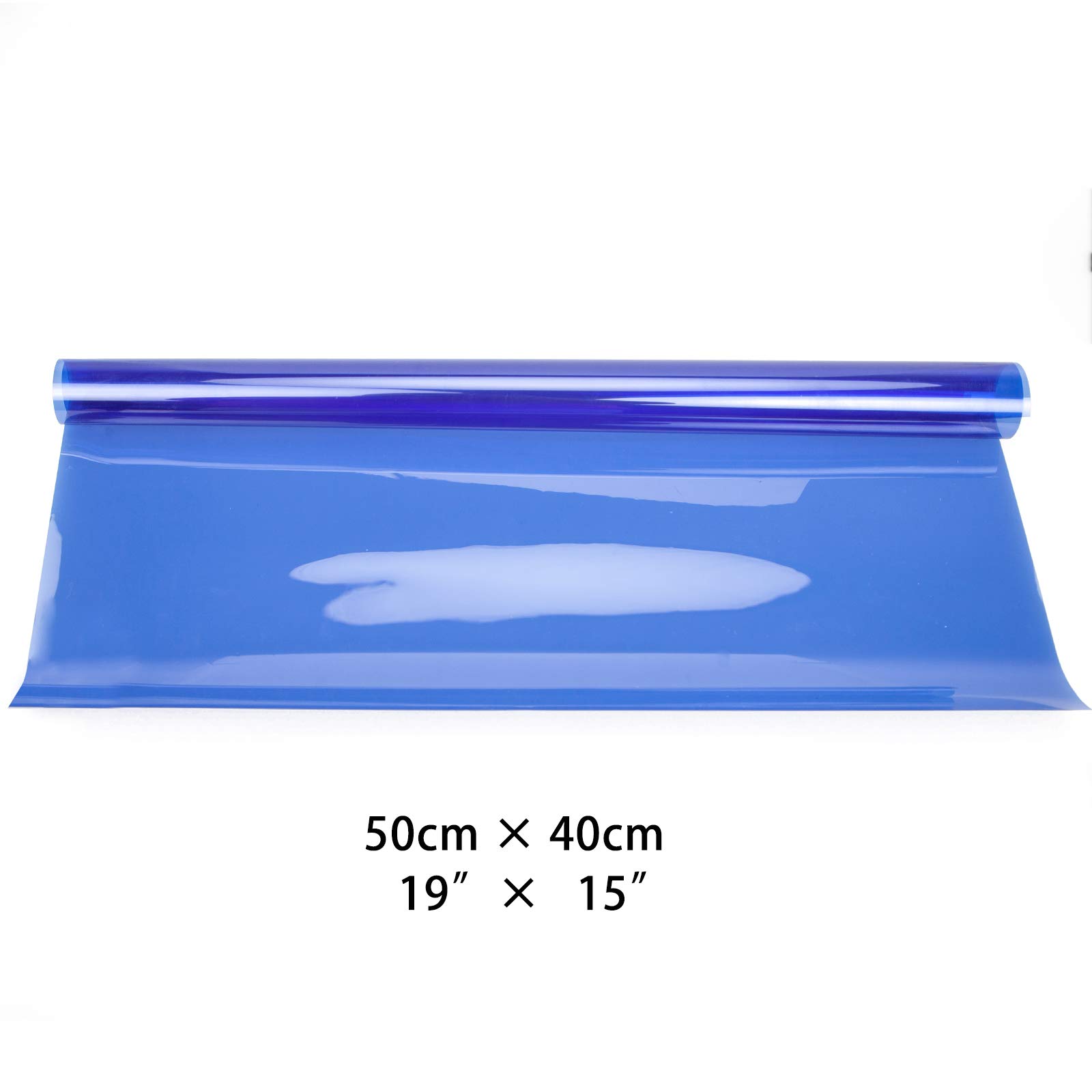 Zestaw 50 x 40 cm żelowy filtr kolorowy, przezroczysta folia kolorowa, korekcyjny żelowy filtr światła CTO CTB do lampy błyskowej, oświetlenia wideo LED, oświetlenia DJ itp. Niebieski