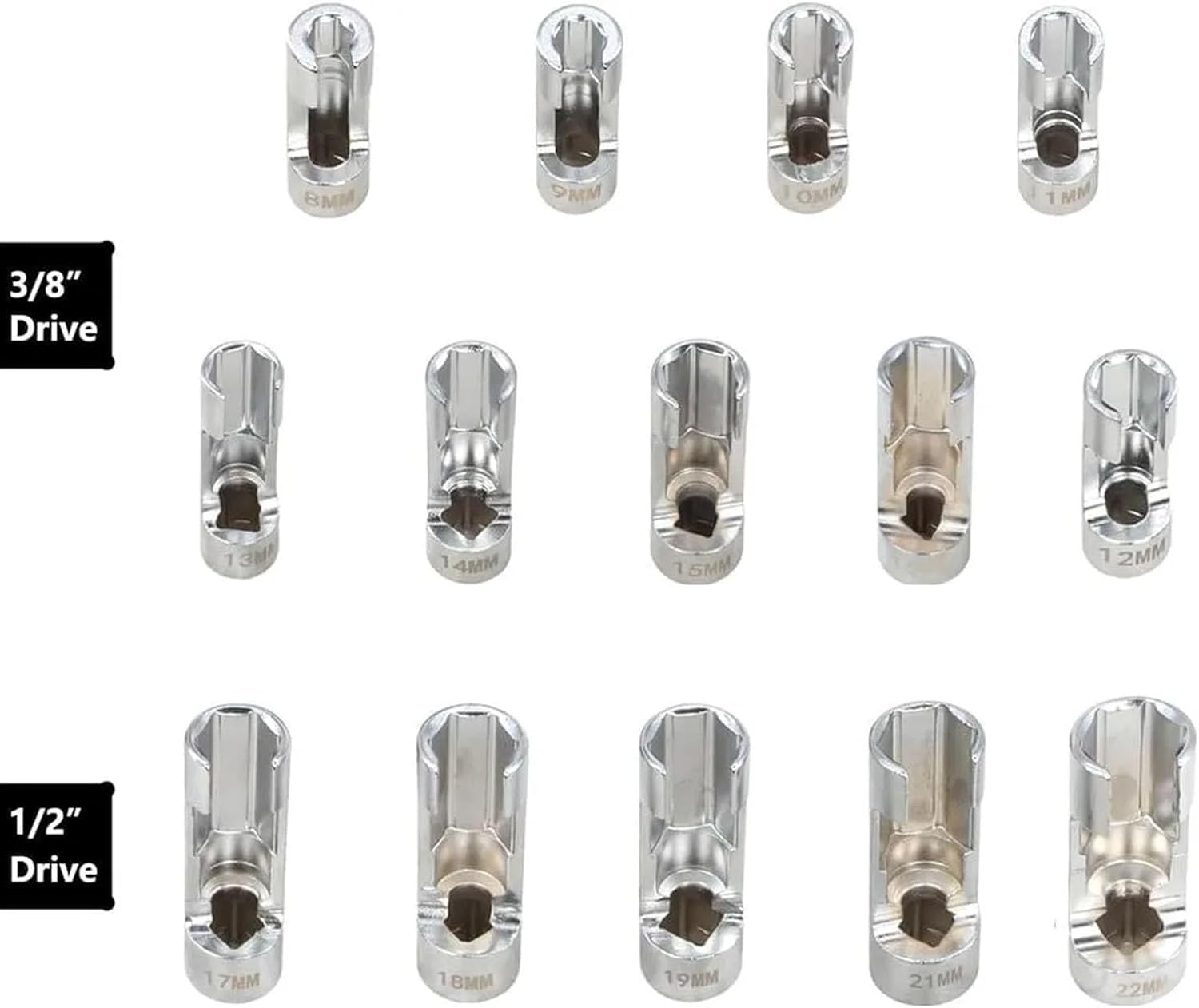 Precise Engineered Metal Socket Wrench Tool 8mm to 22mm for Reliabled in Fuels Engine Repair and Maintenance Injector Wrench