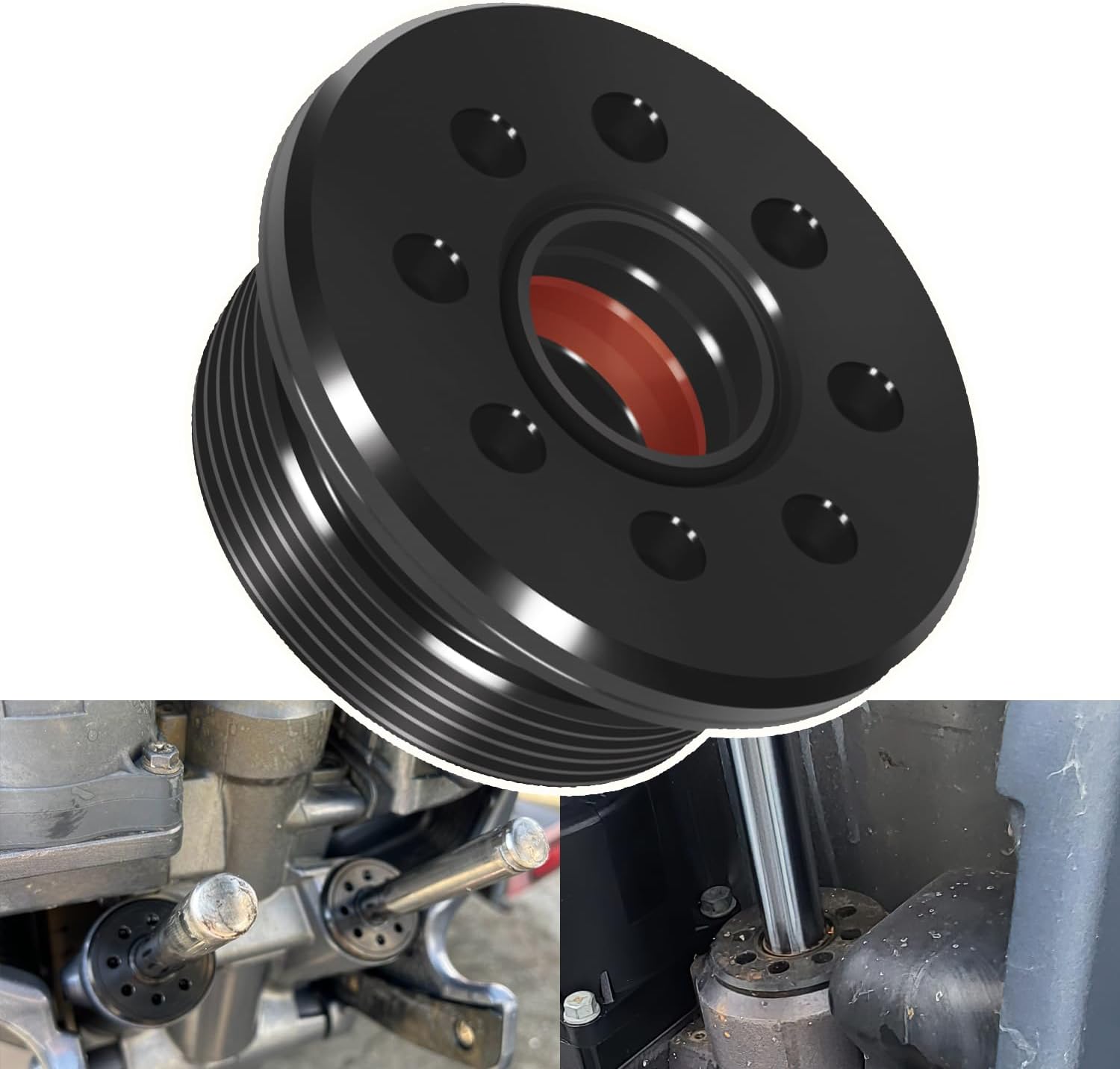 Trim Cylinder Screw End Cap with Seals for 115-300HP Honda/Suzuki/Yamaha 2 & 4 Stroke Engines Replace For 48630-96J00 48630-96J01 48630-96J02 48630-96J03 64E-43821-01-00 64E-43821-02-00