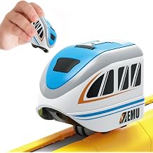 TIALLOW Exclusively, Compatible with Magnetic Tracks, 1-Pack Replacement Electric Train Car, USB Rechargeable Add-On Electric Train Set Tracks,Cannot Operate Alone