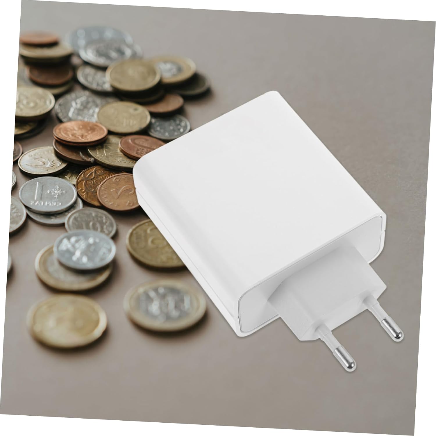 Realistic Charger Safe Secret Case for Money and Jewelry White Plastic image 4
