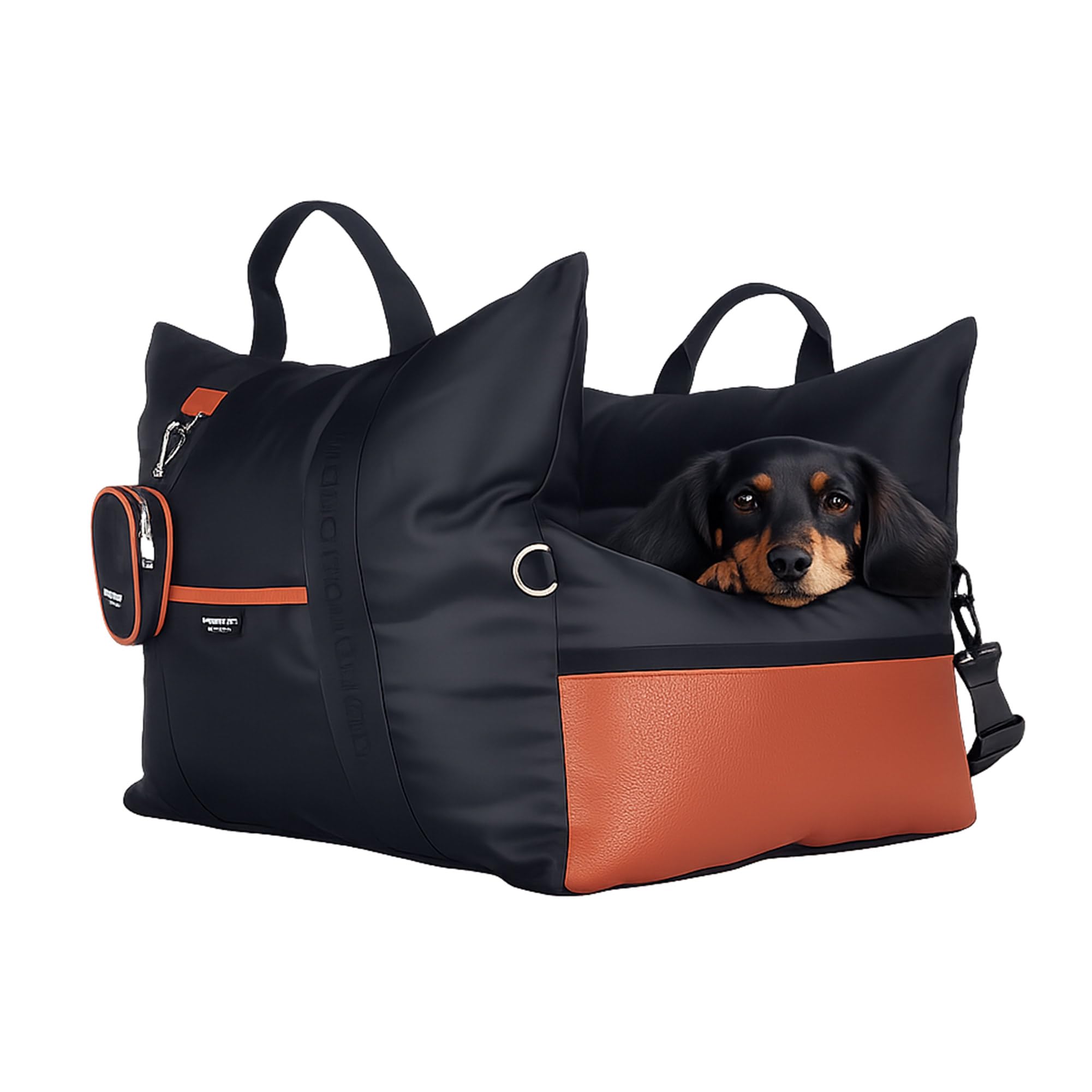 Photo 1 of Portable Dog Car Seat Booster for Small Dogs, Premium Dense Fabric, Black