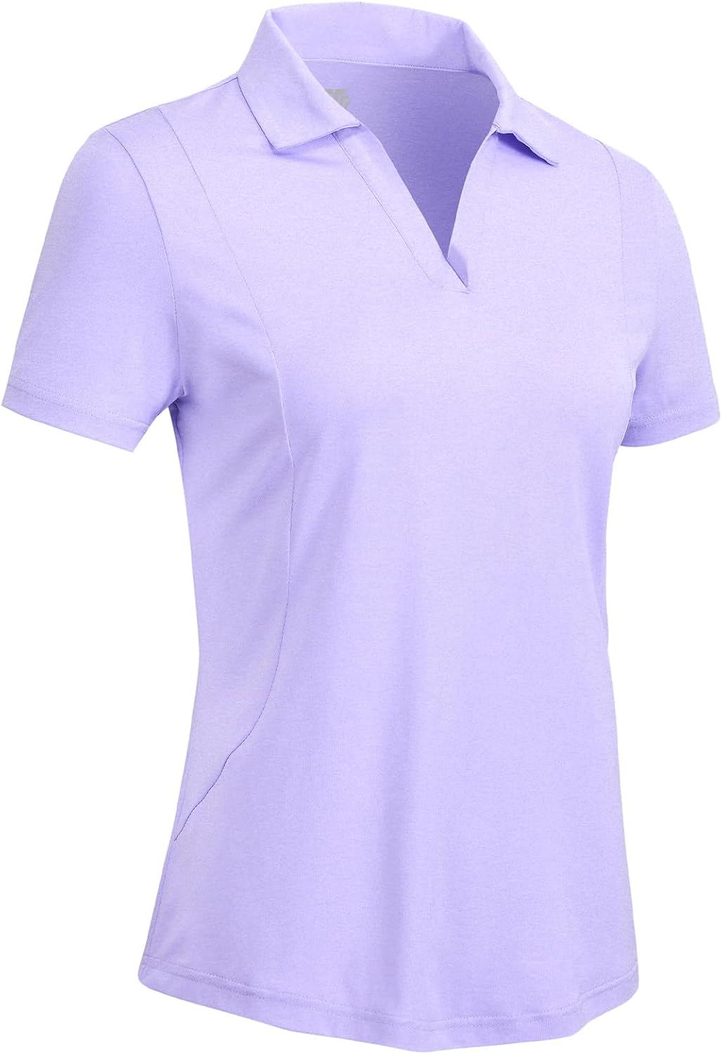 Rdruko Women's Golf Shirts Short Sleeve Dry Fit Polo Tennis V Neck Collared Athletic Shirts