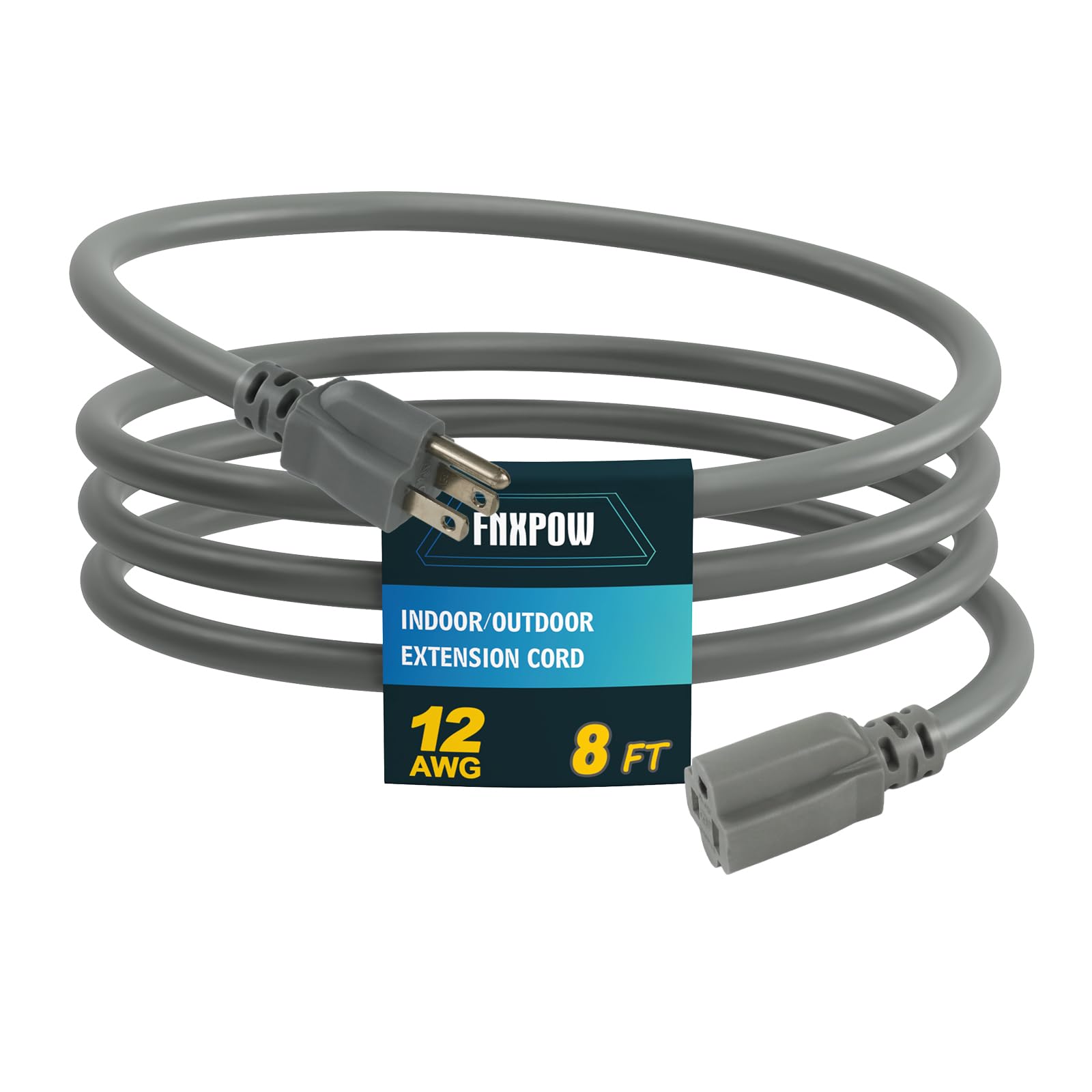 FNXPOW 12 Gauge Weatherproof Outdoor Extension Cord