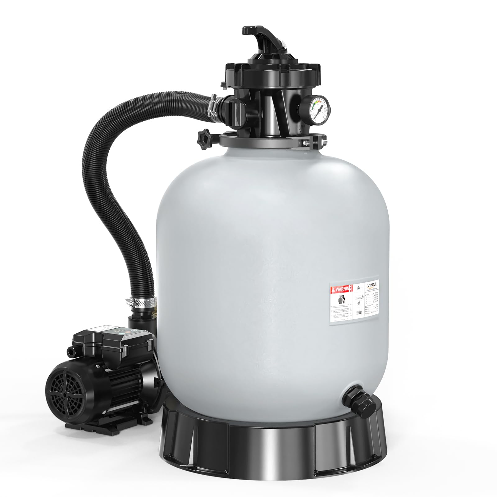 Amazon.com : VINGLI (24H Timer) 16 in Sand Filter Pump with 24