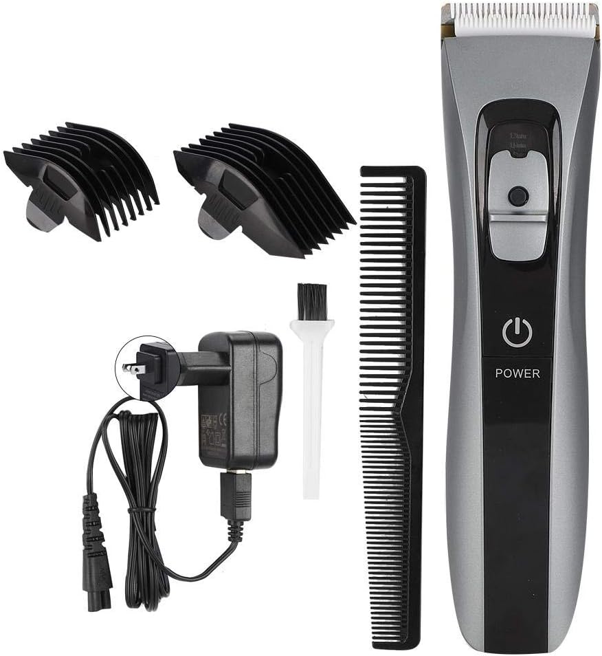 Marske Hair Trimmer, Household Level 7 Waterproof 2 Hours Fast Charging Hair Clipper for Man, Smart Touches Switches Adjustable Guide Comb Hair Cutter 100-240V(US Plug)
