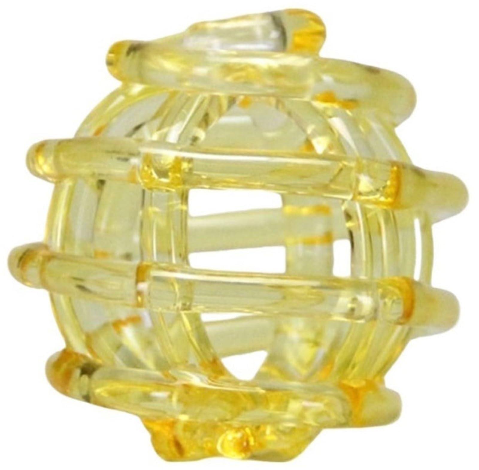 Glass Ball Floral Stems Holder, Clear Glass Flower Frog for Vases