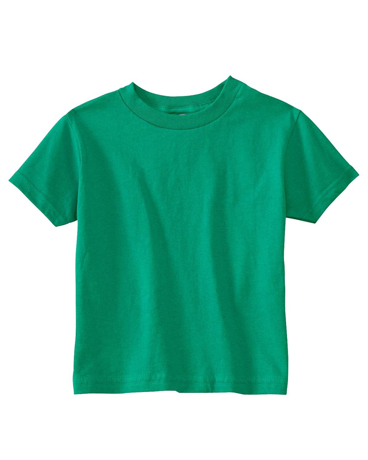 RABBIT SKINS 5.5 oz. Jersey Short-Sleeve T-Shirt (RS3301) Kelly Green, 5-6