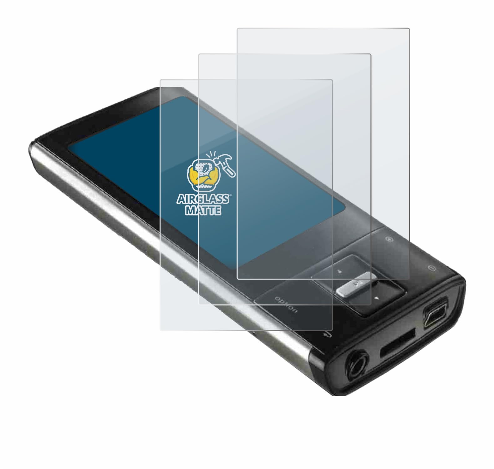 brotect Anti-Glare Glass Screen Protector Matte Compatible with Intenso Video Shooter 2,4