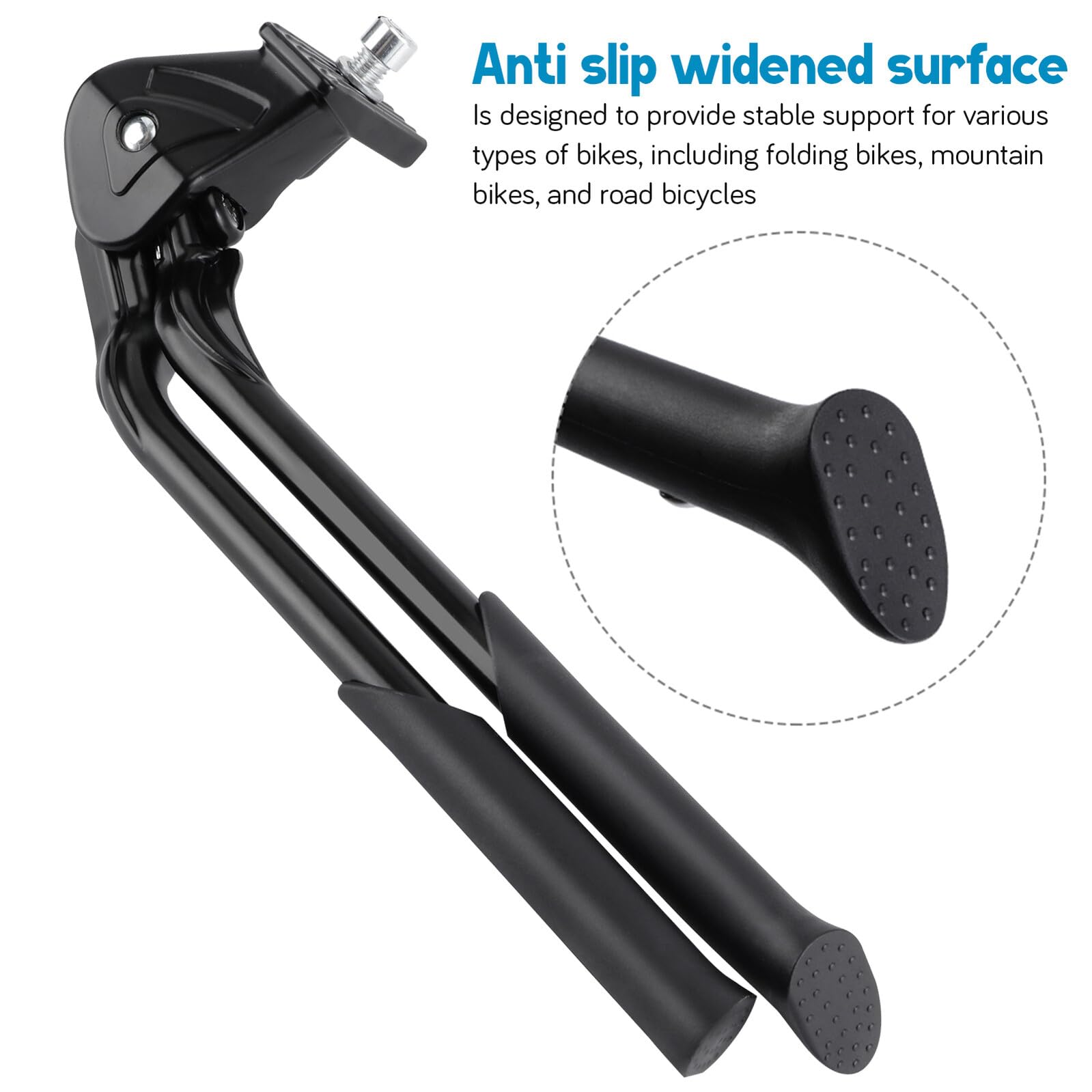 Cavalletto Bici Regolabile in Alluminio Doppio Supporto Pieghevole per Mountain e Bici da Corsa Stand Bike Salvaspazio Adatto Diversi Modelli