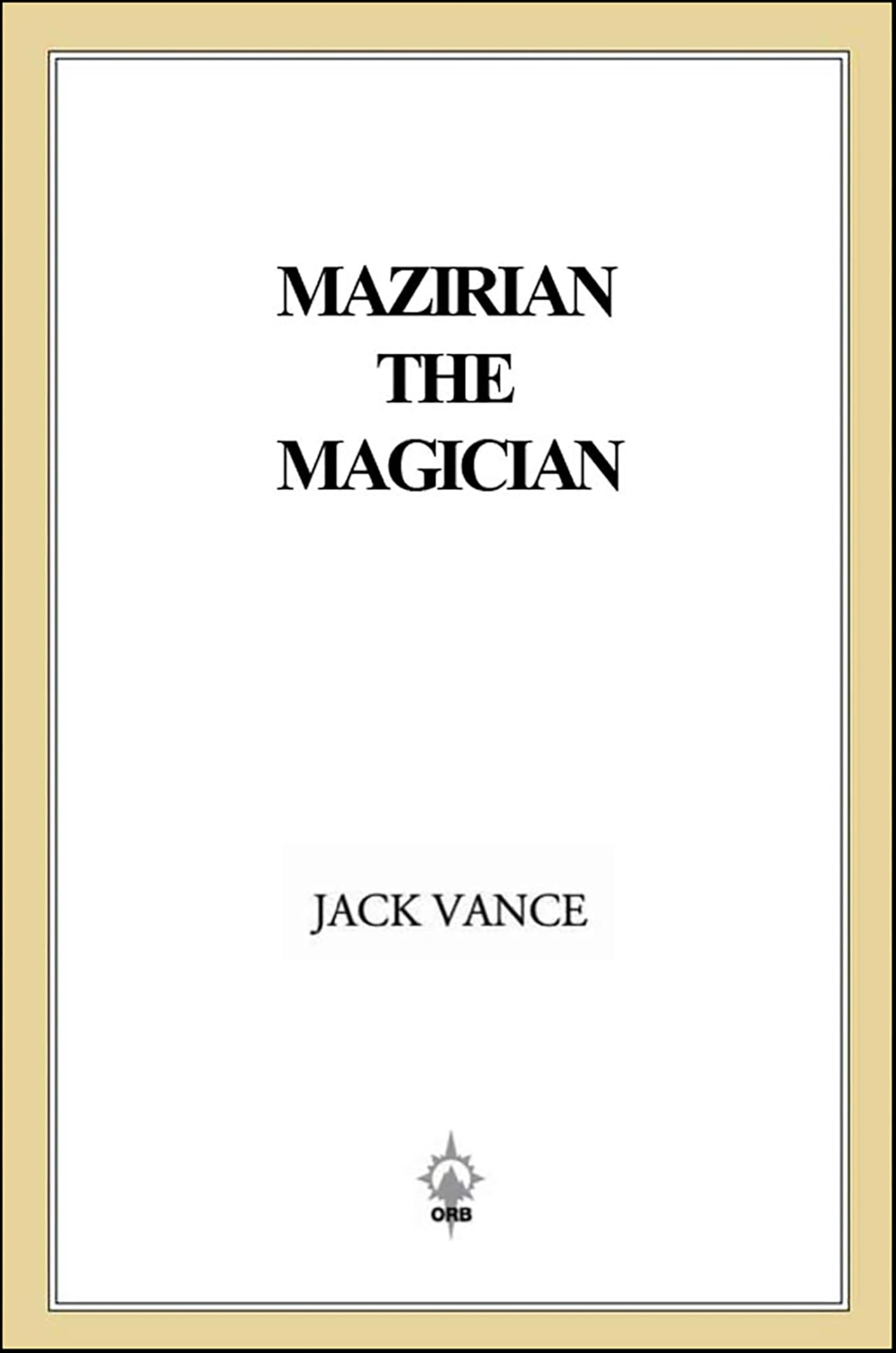Book cover for Mazirian the Magician