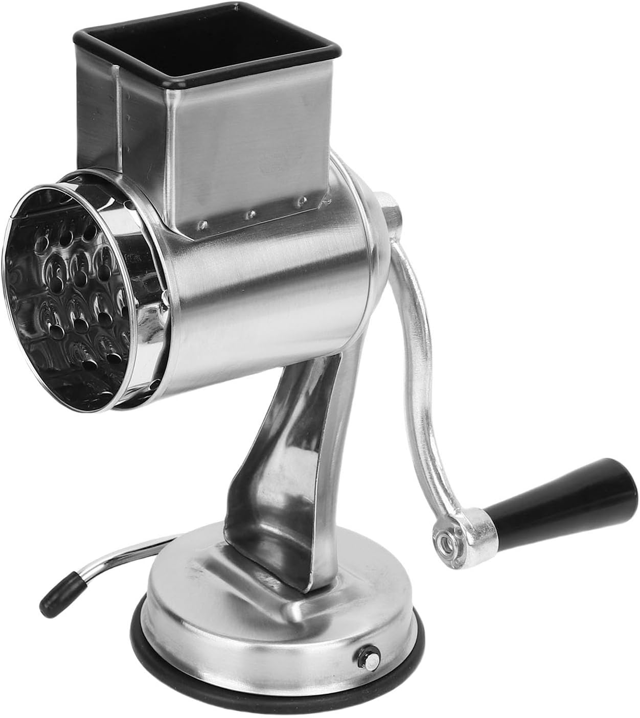 Fafeicy Manual Nut Grinder, Stainless Steel Construction, 5 Drum Multifunctional Chopper for Nuts and Cheese, Efficient Kitchen Tool for Home Chefs