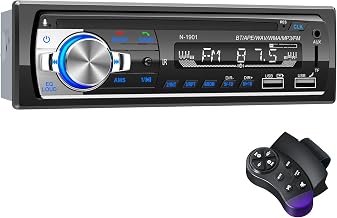 FM Bluetooth Car Radio with 2 USB, 1 Din Car Radio Support AUX/SD/TF/MP3, Compatible with iOS/Android