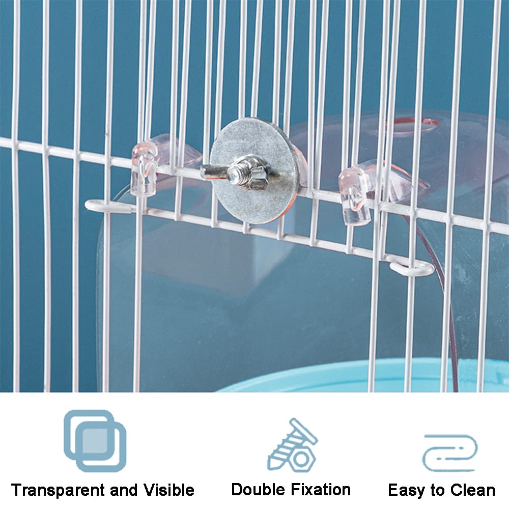 Baignoire pour Oiseaux Cage, Baignoire Bird avec Crochets, Baignoire pour Oiseaux Cage, Baignoire Suspendue Fournitures de Cage à Oiseaux avec Crochets