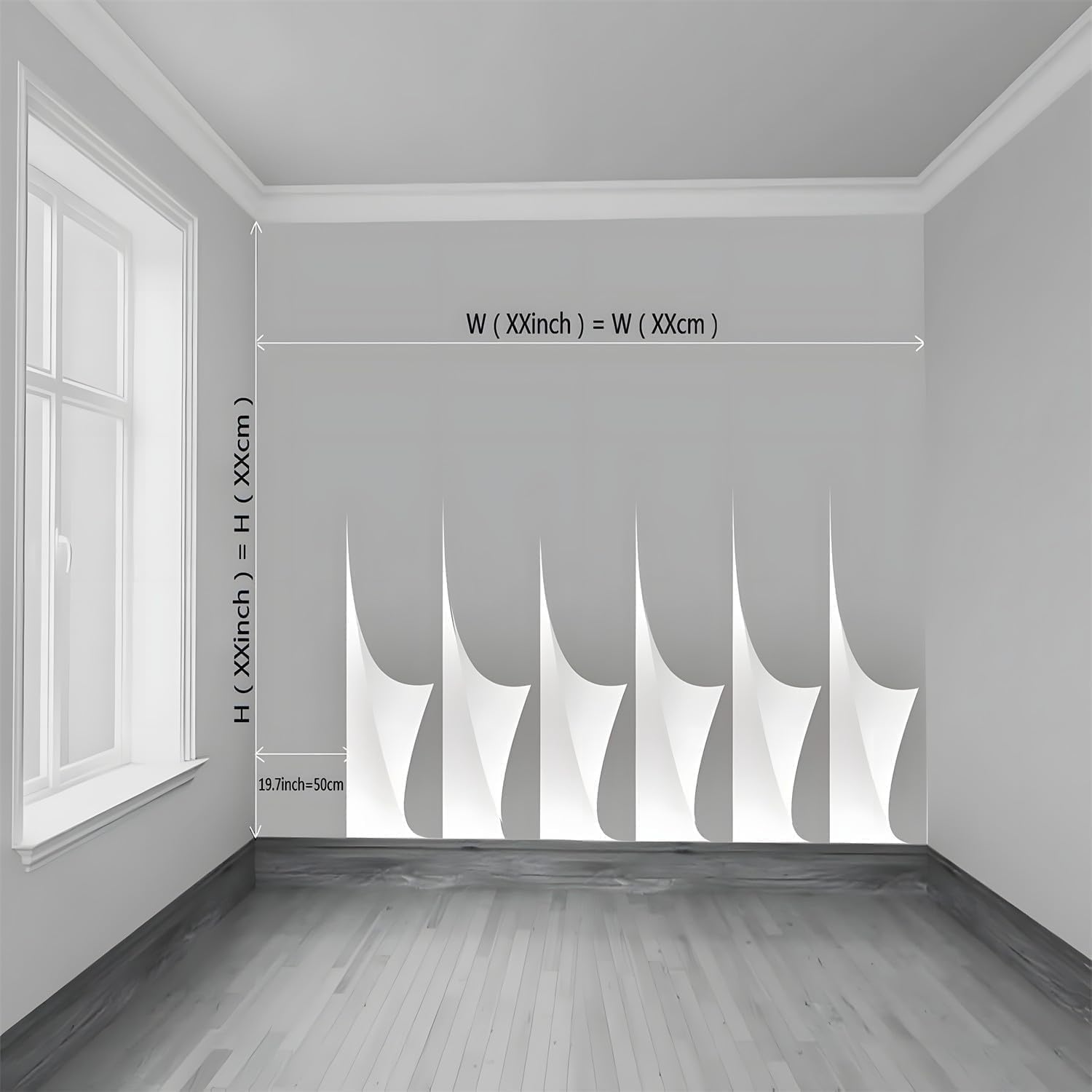 Carta da parati fotografica 3D in tessuto non tessuto, stile orientale, rampicante, floreale, blu, grigio, decorazione per soggiorno, camera dei bambini e interni di casa, 500 x 280 cm