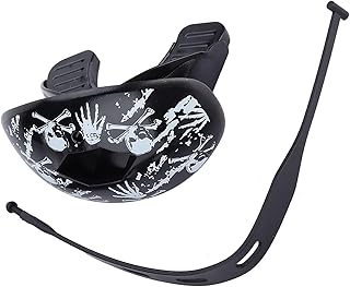 Protector Bucal, Protector Bucal de Fútbol con Percha Pequeña 7,5x4,5x5,5 Cm Protector de Dientes de Rugby TPR de Grado Alimenticio Protector Bucal para Boxeo, Fútbol, ​​Deportes