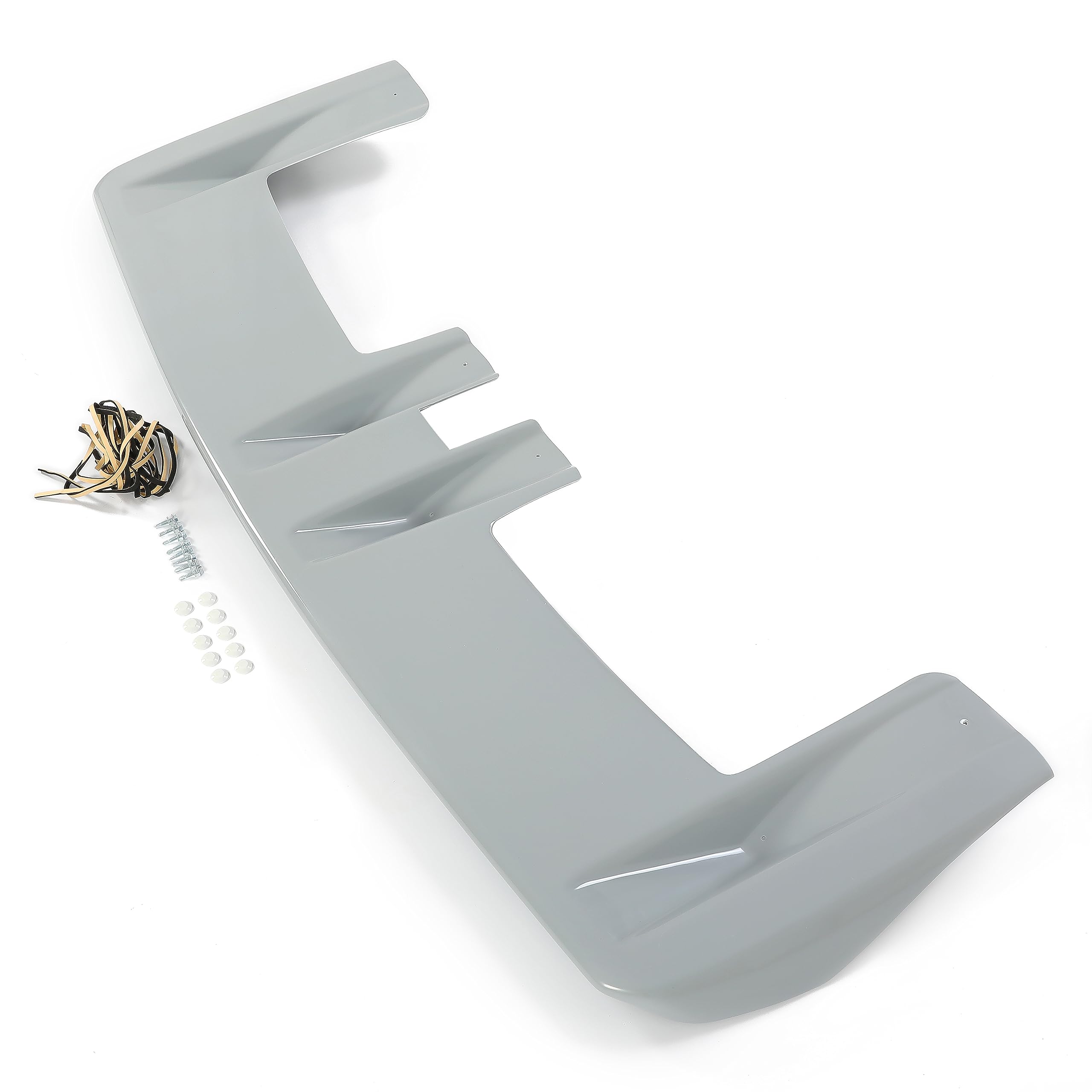 HECASA Cab Sun Visor Compatible with 1999-2016 Ford F-250 F-350 F-450 F-550 Super Duty ABS Plastic Gray