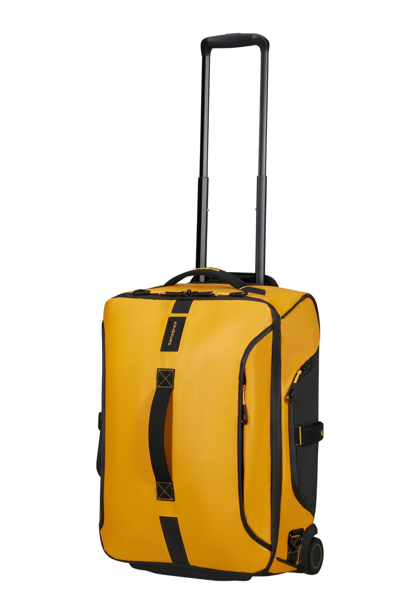 Samsonite Paradiver Light - Bolsa de Viaje con Ruedas y Función Mochila (55 cm), Small, Equipaje de Mano, Repelente al Agua, Ligero, 51L, Amarillo (Yellow)