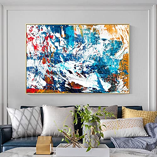 Affiches et gravures art abstrait moderne peinture sur toile 50x70