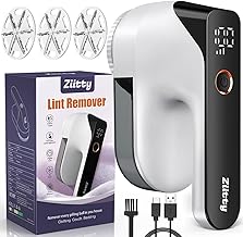 Electric Pill Shaver with 6 Precise Stainless Steel Blades, Ideal for Clothes, Sofas, Blankets, Curtains - Complete Kit with Type-C Charging Cable and Cleaning Brush