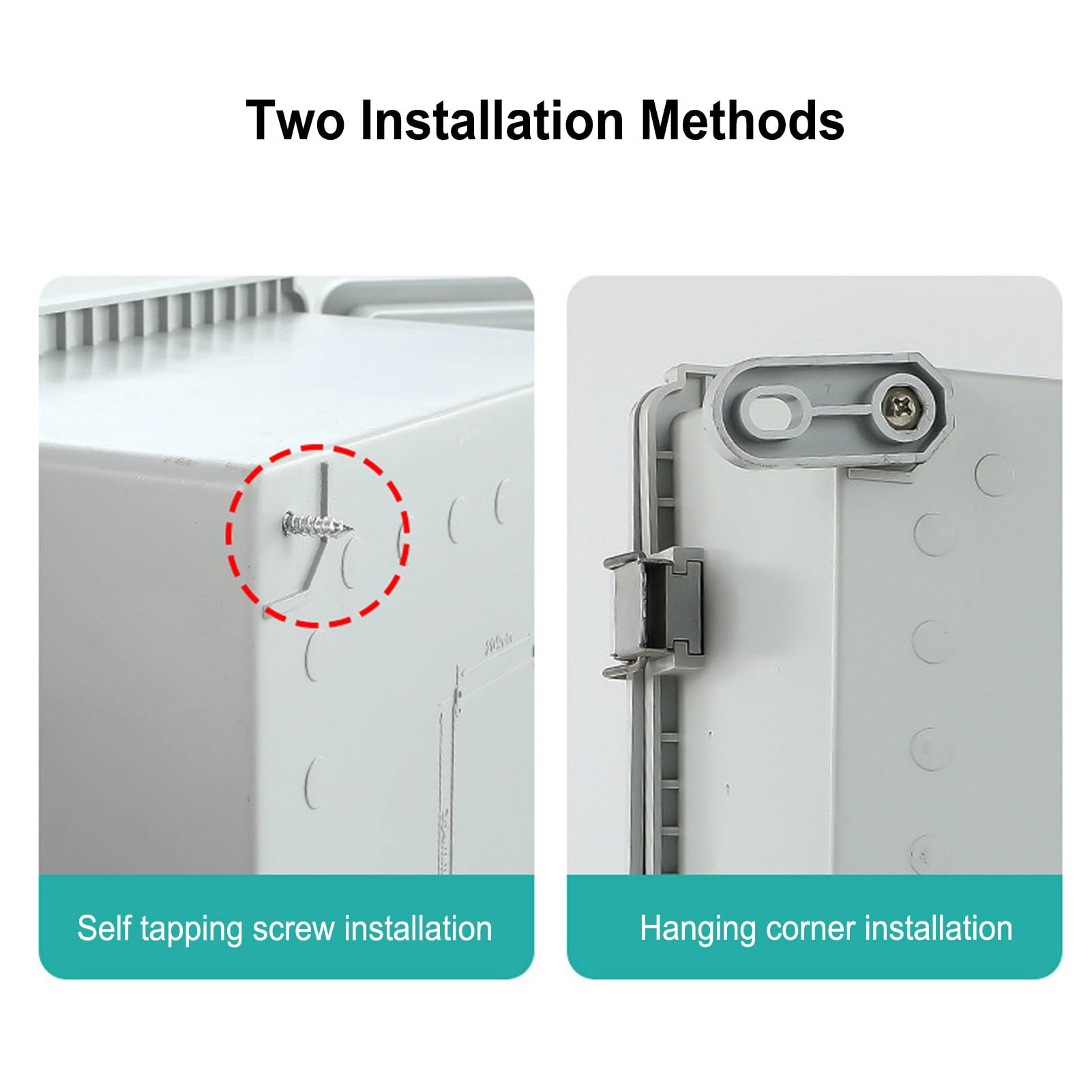 Generic Caja de Conexiones Eléctricas a Prueba de Agua Caja de Plástico ABS Duradera IP67 para Electrónica Al Aire Libre 175x275x110 Mm