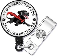 Vista 21 de RN Carrete de identificación retráctil con clip de cocodrilo para refrigerios y narcóticos, divertido soporte para insignias, regalo