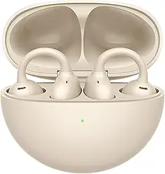 Fone de Ouvido Sem Fio, HUAWEI FreeClip, C-bridge Design, Tecnologia Open-Ear, Reconhecimento Automático de Posição Esquerdo-Direito, Bege