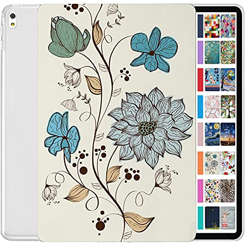 Image of DuraSafe Cases for iPad Pro 2016 9.7 Inch [ Pro 9.7 ] A1673 A1674 A1675 MLMP2HN /A MM172HN /A MLMN2HN /A MLMW2HN /A Printed Slim Hard Shell Protective Stand Cover - Watercolor Flowers