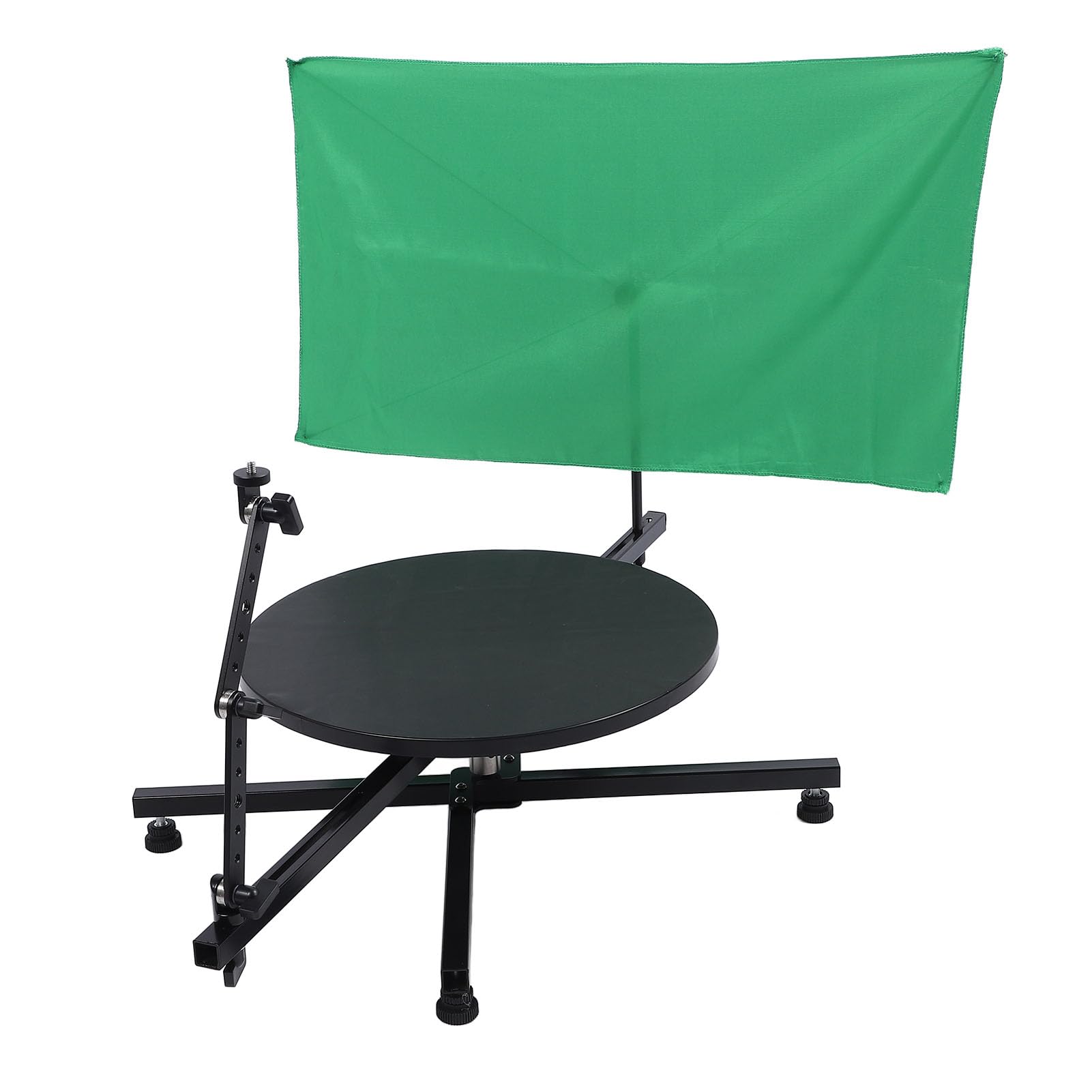 Jiawu Plataforma Giratoria de Fotografía de 360 ​​​​grados, Control Deslizante de Cámara Giratoria Profesional para Video de Productos con Plataforma de Aleación de Aluminio y de 40 Cm de Diámetro