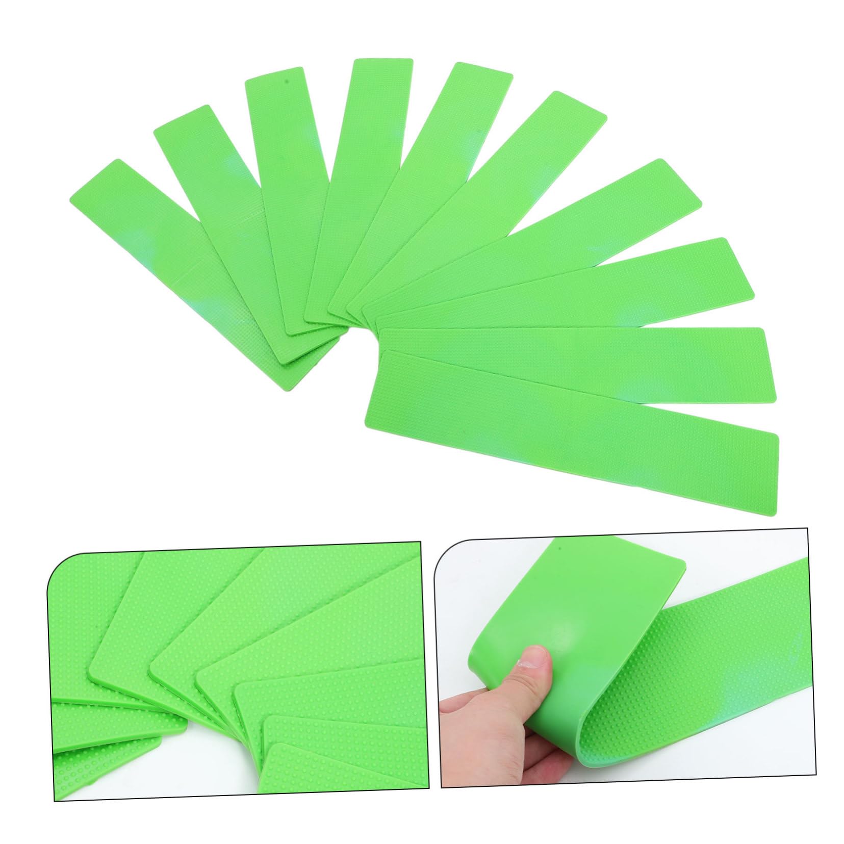 Alipis Flachmarkierung für Training 10 Stück PVC Grün für Sportplätze