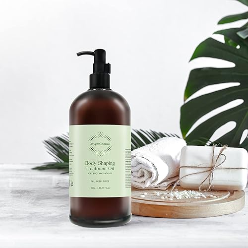 Miniatura 6 de OxygenCeuticals Aceite de tratamiento para moldear el cuerpo 33.8 fl oz  Aceite de masaje corporal profesional enriquecido con extractos botánicos