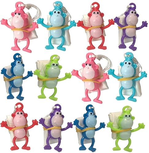 ArtCreativity - Paracaidistas con paracaídas, 12 unidades, juguetes de paracaídas de vinilo en varios colores, juego de plástico duradero,