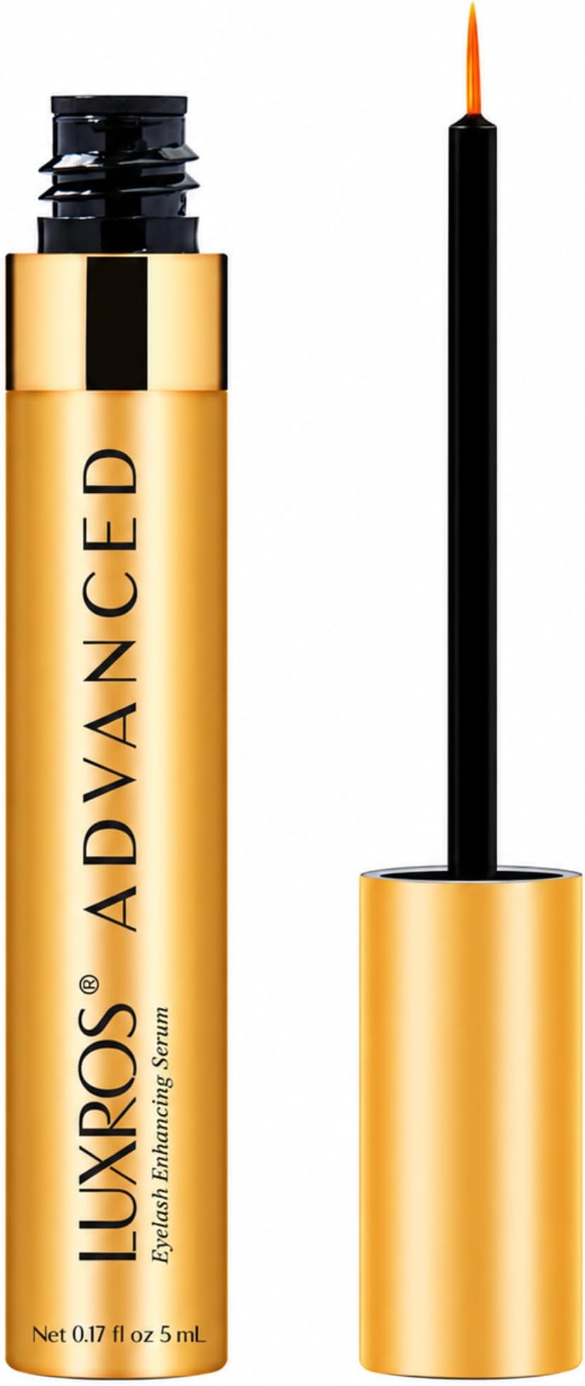 Eyelash Growth Serum 5 mL: Get Thick, Strong Lashes in Just 3-4 Weeks with Our Plant-Based Eyelash Growth Serum - No Parabens - Made in USA