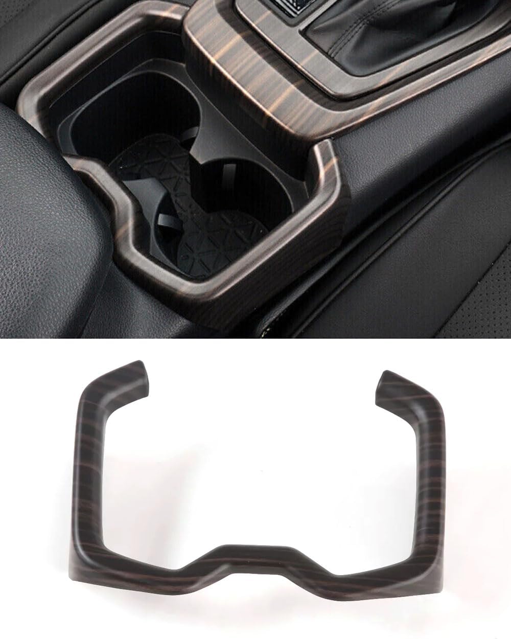 Car Accessories Fit for Toyota RAV4 2019-2025 ABS Interior Interior Cup Holder Cover Trim 1PC （Matte Silver）