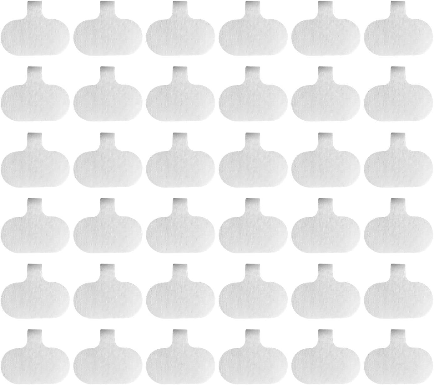Cable Labels by Wrap-It Storage, Oval, White (36 Pack) Write On Cord Labels, Wire Labels, Cable Tags and Wire Tags for Cable Management and Identification for Electronics, Computers and More