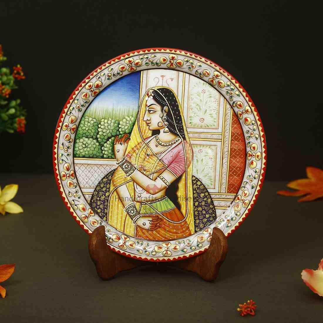 Marble Lady Figure Showpiece - Elegant Home Decor -7
