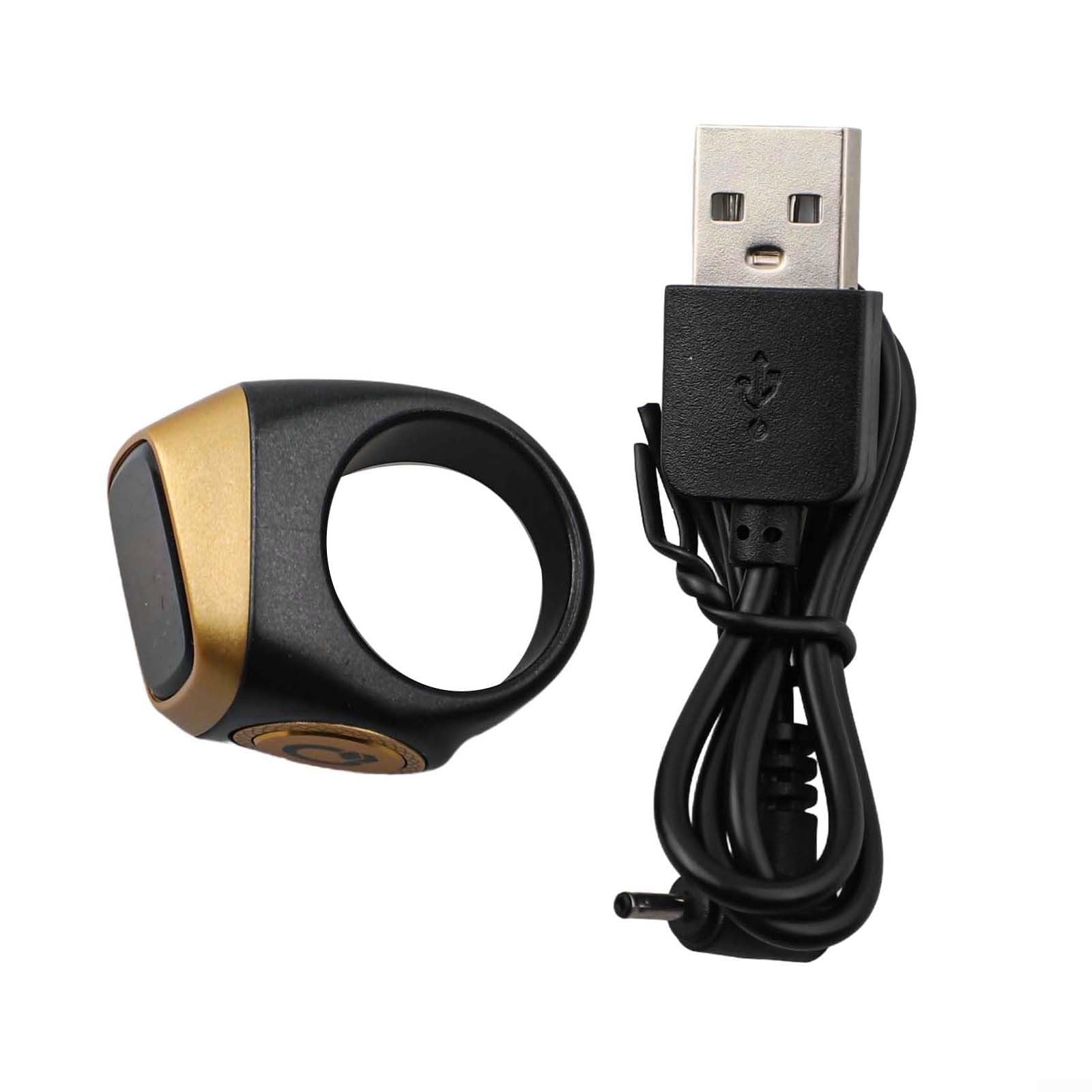 IQibla Smart for zikr Ring Tasbih contatore con display oled, contatore digitale per preghiera con app e promemoria vibrazioni, progettato per i musulmani per tenere traccia del conteggio (18 mm nero)