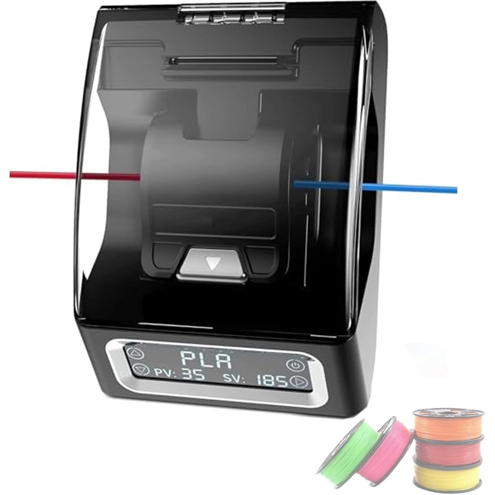 Złącze filamentu do drukarki 3D, łącznik filamentu z 200 tulejami PTFE, szybkie nagrzewanie do 240°C, kompatybilny z typami filamentów 1,75 mm, w tym PLA, PETG, TPU, ABS