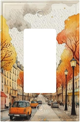 Vista 120 de Decorativo Arte Interruptor de Luz Cubiertas de Pintura al óleo Estilo Flores Placa de Pared de Interruptor de Interruptor Decorativo Placa