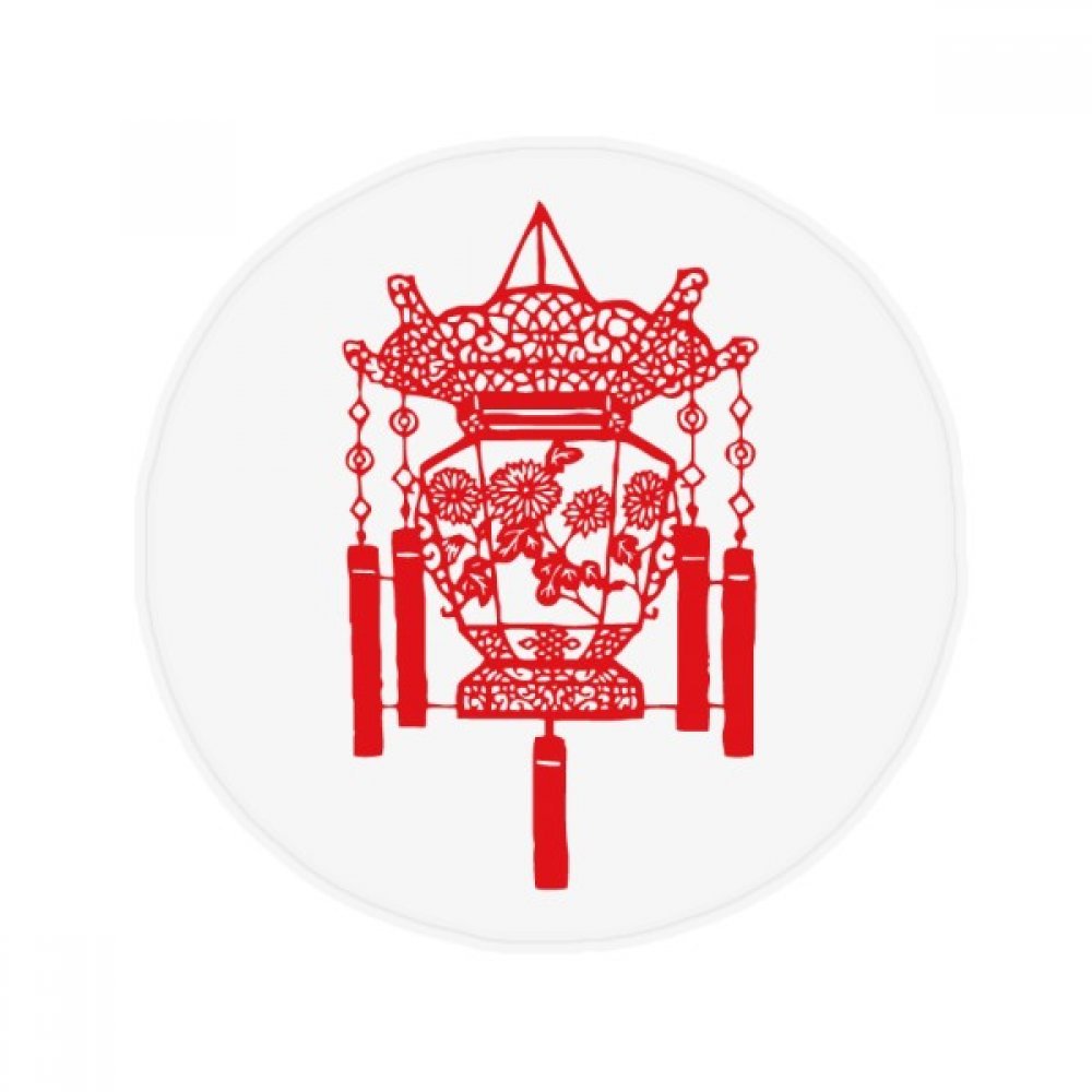 Tapis de bain anti-dérapant motif lampion chinois lavable pour cuisine