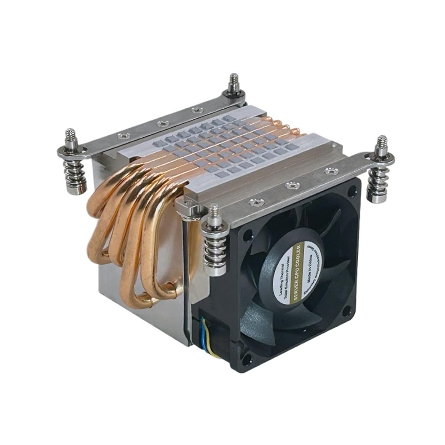 High Performance 2U CPU Cooler Fan LGA2011/2066 Square Server Heatsink with 5 Heating Pipe for & X-Series