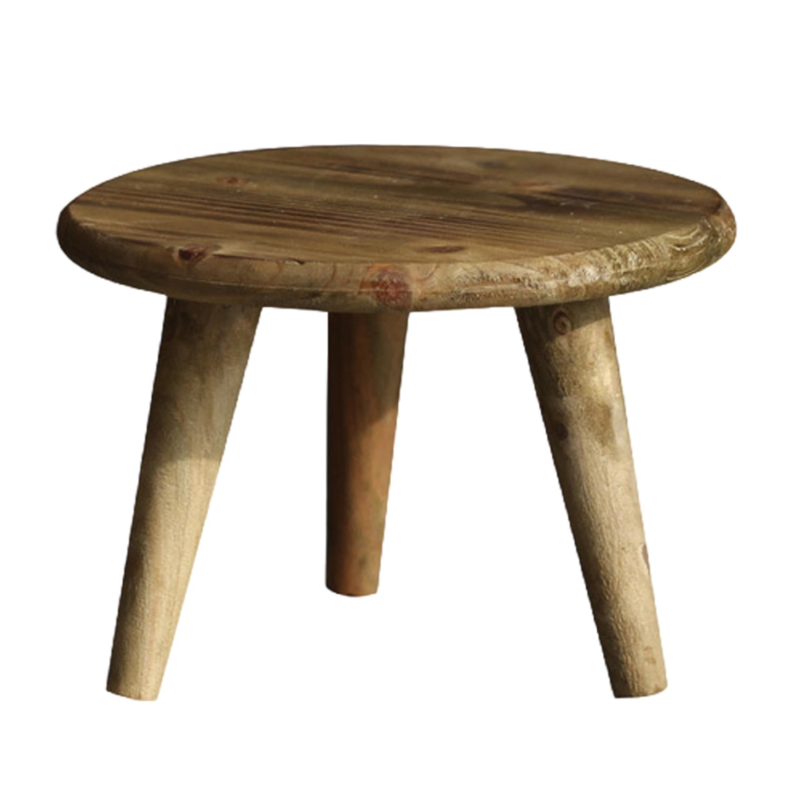 Tabouret de plante, support de plante en bois rond 9 pouces, tabouret en bois décoratif pour pots à fleurs, intérieur, extérieur, jardin, patio, pour plantes