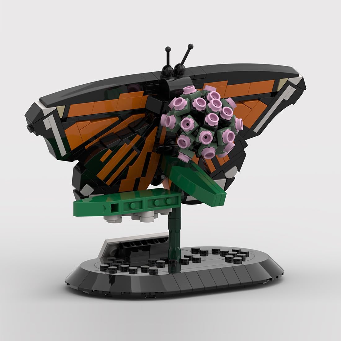 MOC Butterflies Collection Building Blocks Set, 3 Kinds of Butterflies Models with Display Stands & Adjustable Wing Design, Nature-Themed for Home Decor, Gift for Adult Collectors, 940PCS